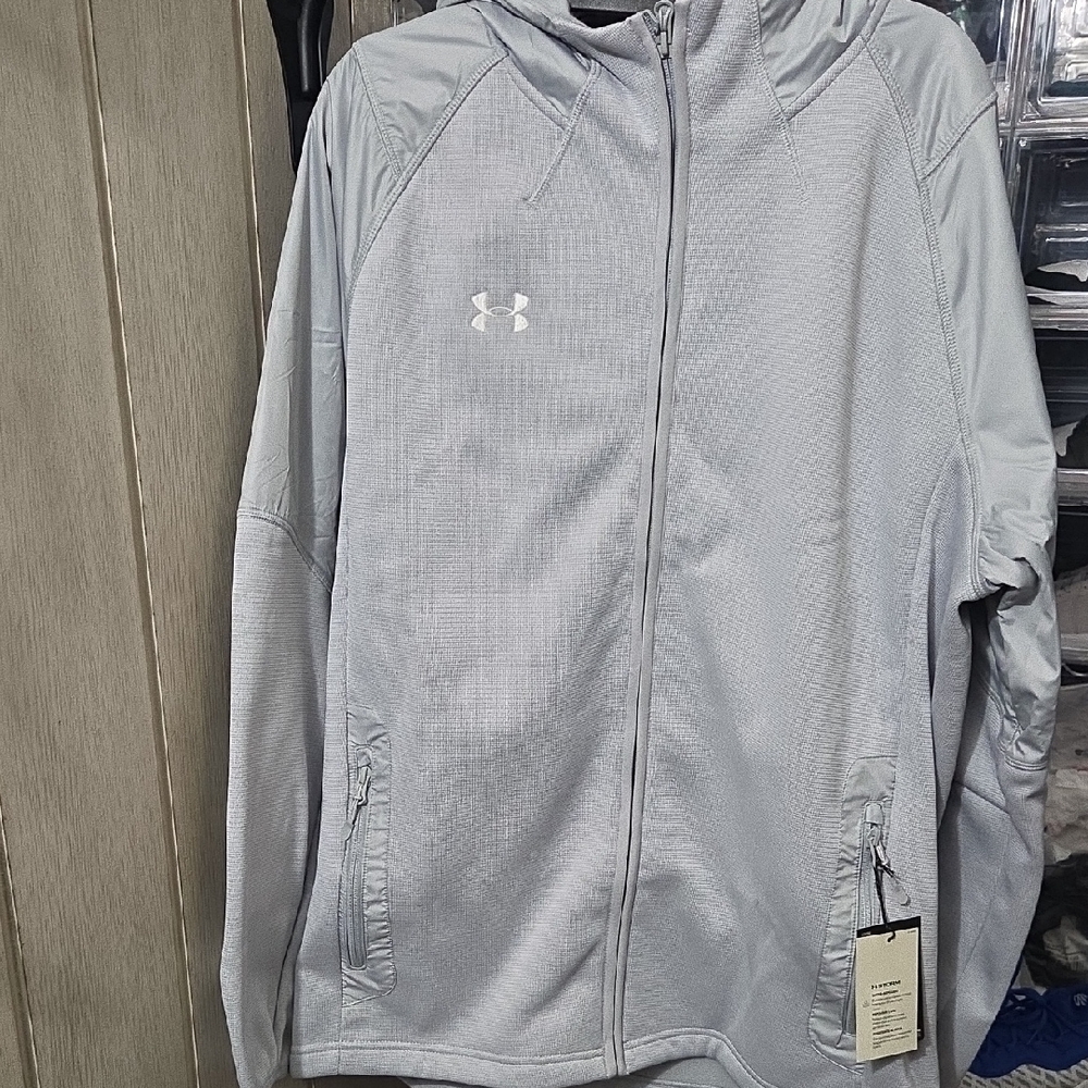 Under Armour Silver Full-Zip Hoodie